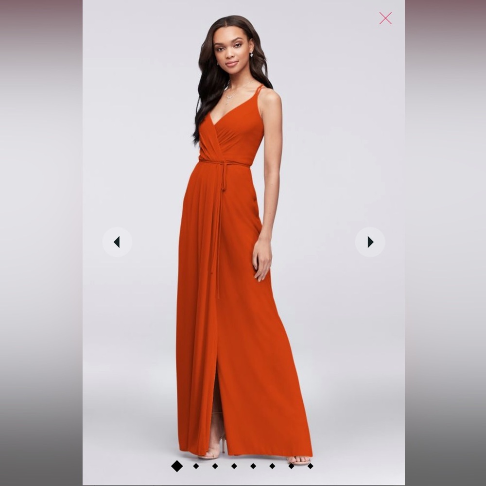 David’s Bridal Georgette Wrap Dress Size 2